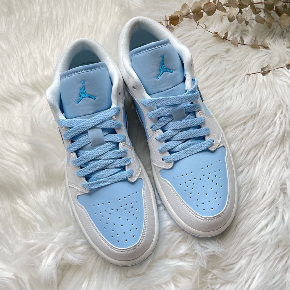 Air Jordan 1 Low SE Reverse Ice Blue Sail DV1299-104 Women’s Size 9 NIB - Picture 8 of 16